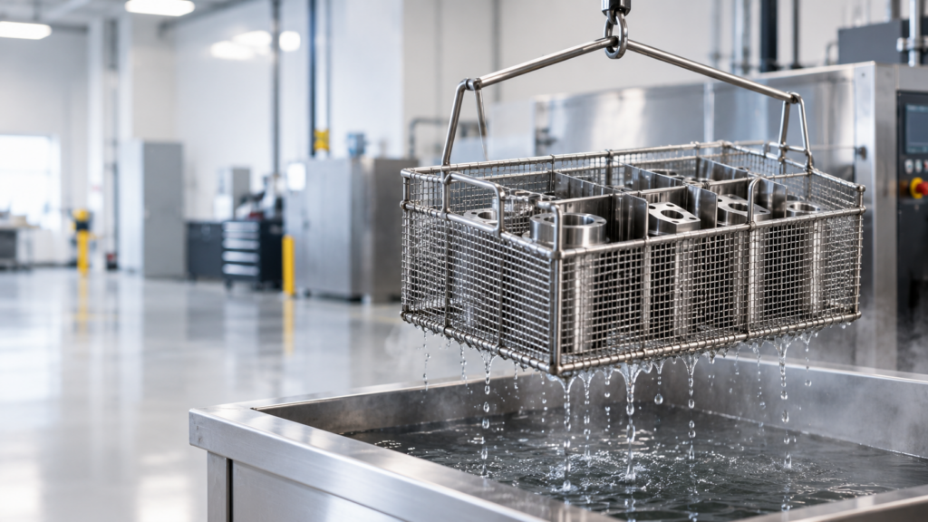 solvent cleaning basket
